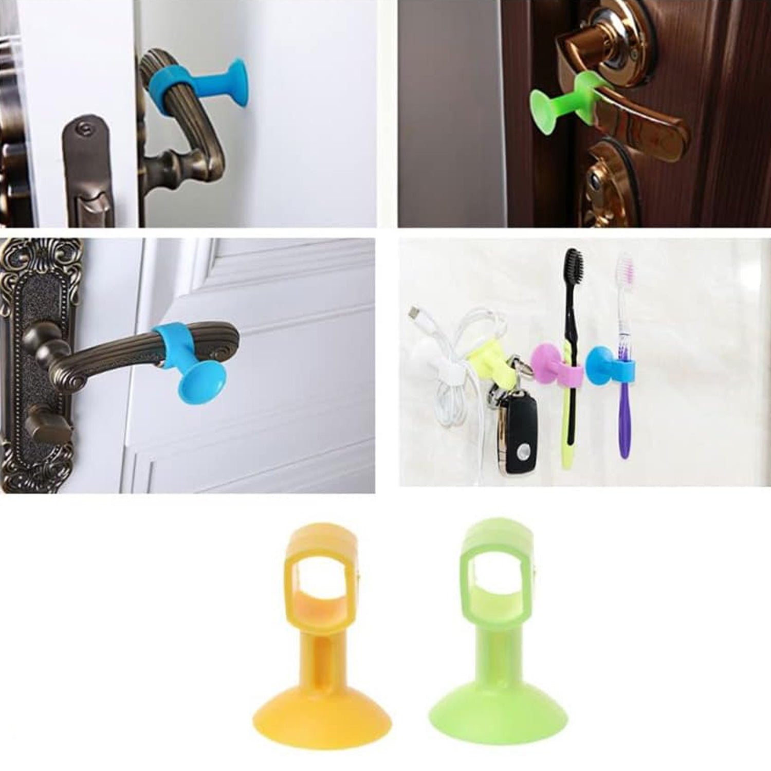 Self-Sucking Silicone Door Stopper (2 Pcs Set) Self-Sucking Silicone Door Stopper (2 Pcs Set)
